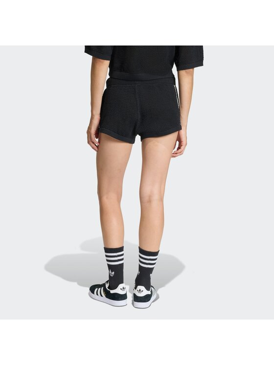 adidas adidas Шорти от плат Knitted Crochet KC6478 Черен Regular Fit