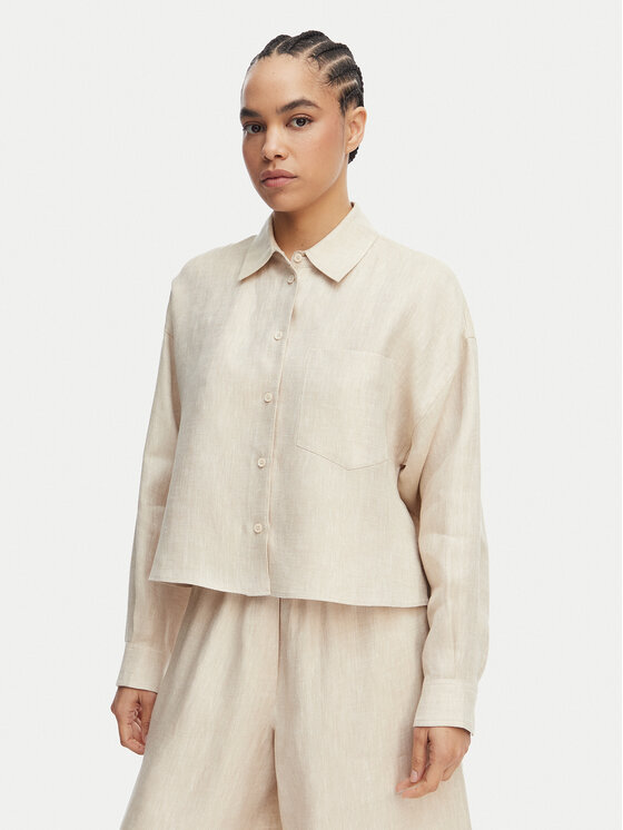 Weekend Max Mara Cămașă Capo 2615041022 Bej Regular Fit