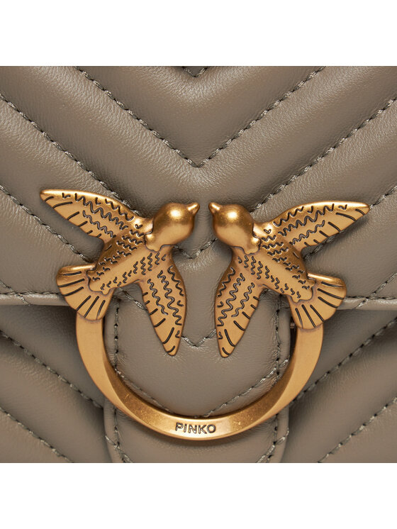 PINKO PINKO Ročna torba Love One Mini Dc PE 24 PLTT 100074 A0GK Bež