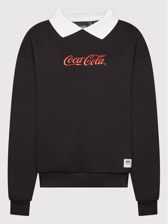 Local Heroes Local Heroes Bluza COCA-COLA Collar LHCCS008 Czarny Oversize