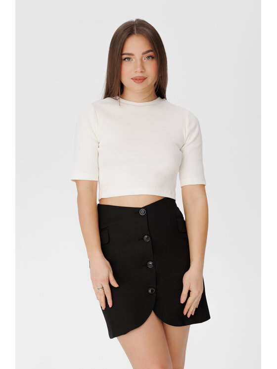 LAURELLA LAURELLA Sukňa 7TU005 Čierna Regular Fit