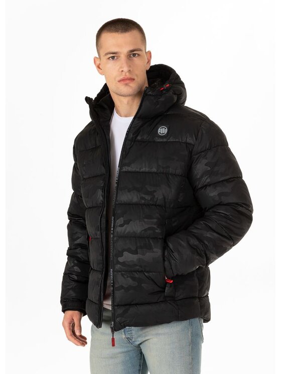 PITBULL PITBULL Kurtka przejściowa Kurtka Czarny Regular Fit