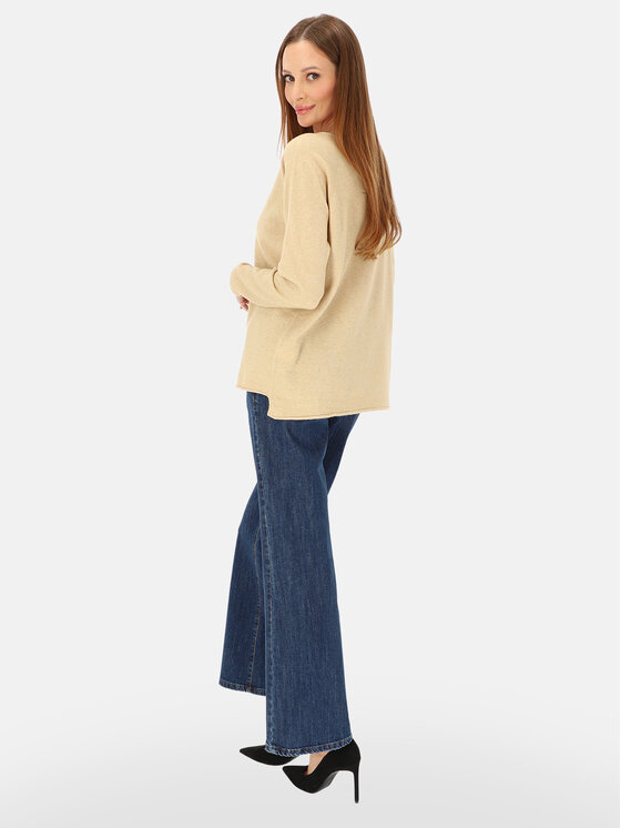 L’AF L’AF Sweter Avrora Beżowy Regular Fit