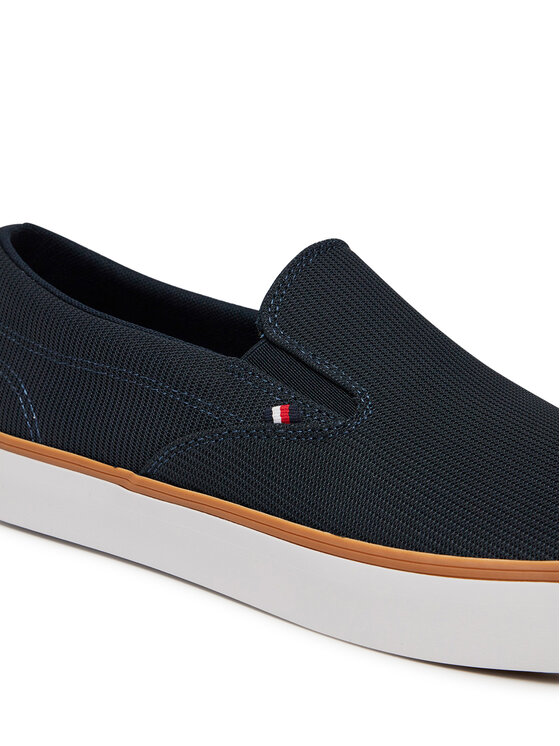 Tommy Hilfiger Tommy Hilfiger Teniși Th Hi Vulc Core Low Ii Slipon FM0FM05514 Bleumarin
