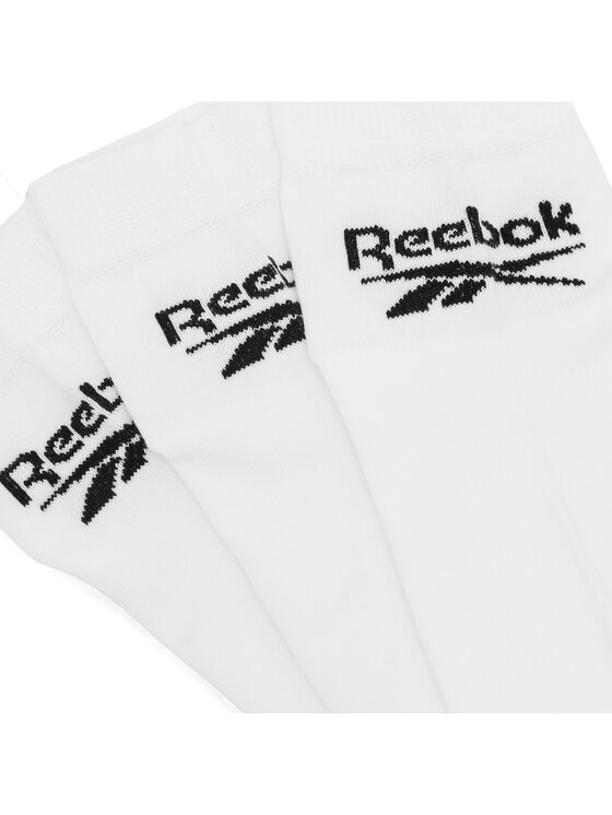 Reebok Reebok Набір з 3 пар низьких шкарпеток unisex R0429-SS24 (3-pack) Білий