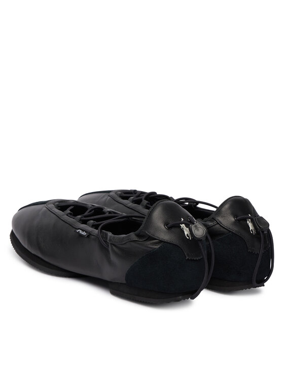 Polo Ralph Lauren Polo Ralph Lauren Ballerinas Blrna Lce Up 804P08221001 Schwarz