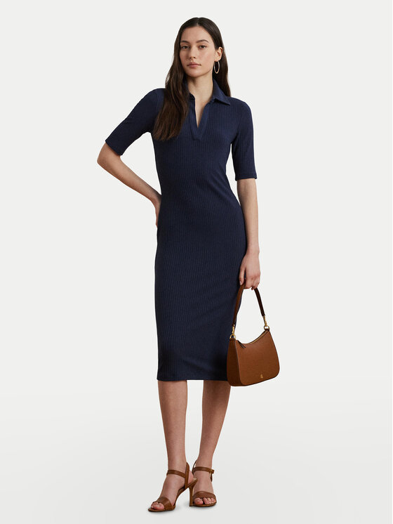 LAUREN RALPH LAUREN LAUREN RALPH LAUREN Kötött ruha 200973609001 Sötétkék Slim Fit