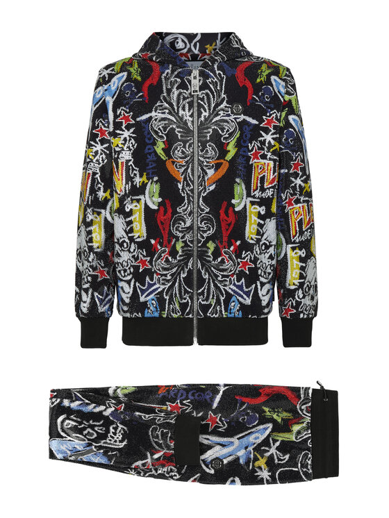 PHILIPP PLEIN PHILIPP PLEIN Sada top a kalhoty 3299 Černá Regular Fit