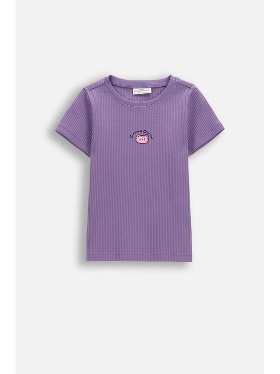 Coccodrillo Coccodrillo T-Shirt WC6143207SGK-016 Fioletowy Regular Fit
