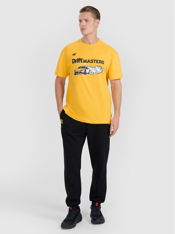 4F 4F T-Shirt TEAMWEAR Żółty Regular Fit