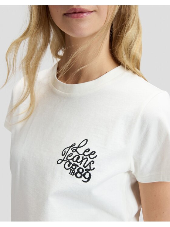 Lee Lee T-Shirt 89 TEE Biały Regular Fit
