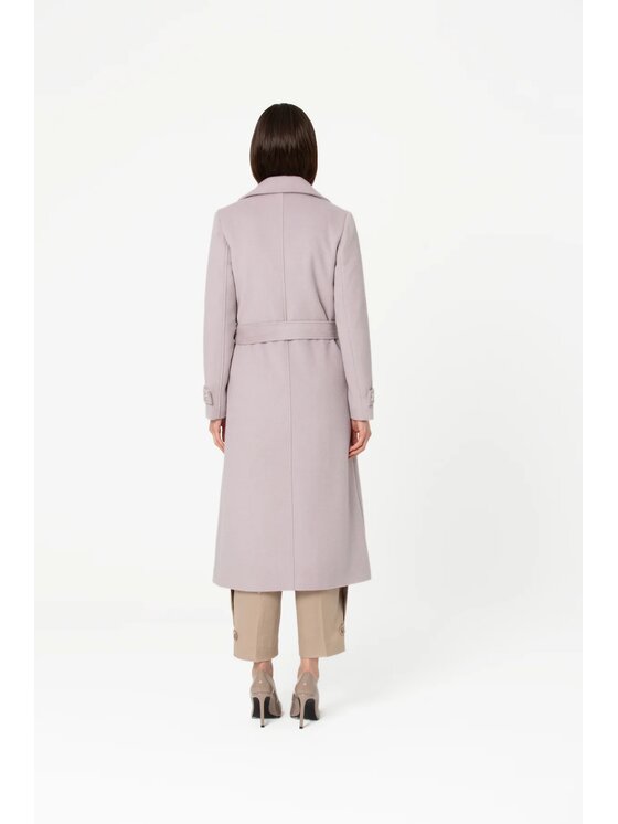 GIODORO GIODORO Μάλλινο παλτό L Γκρι Straight Fit