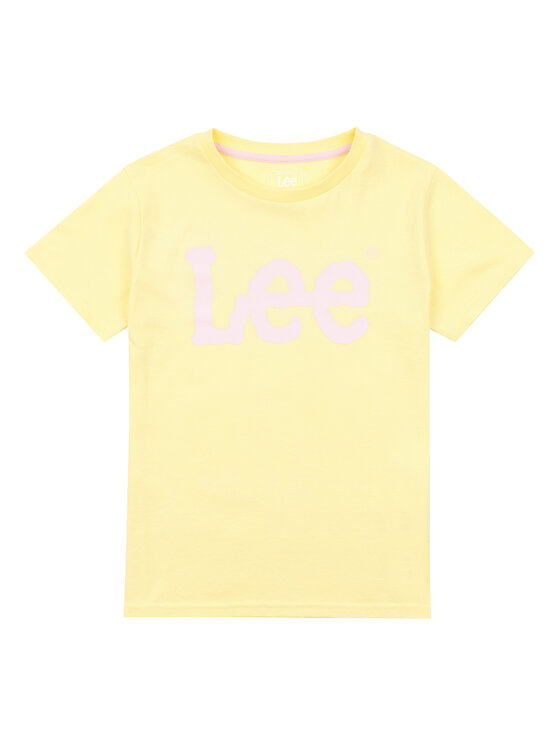 Lee T-shirt Wobbly Graphic LEG5029 Žuta Regular Fit