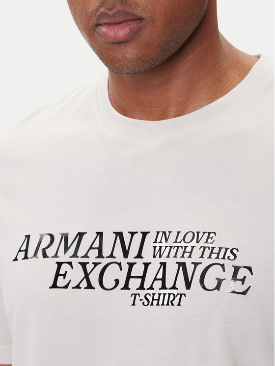 Armani Exchange Armani Exchange Tričko XM001413 AF16432 M1164 Écru Regular Fit