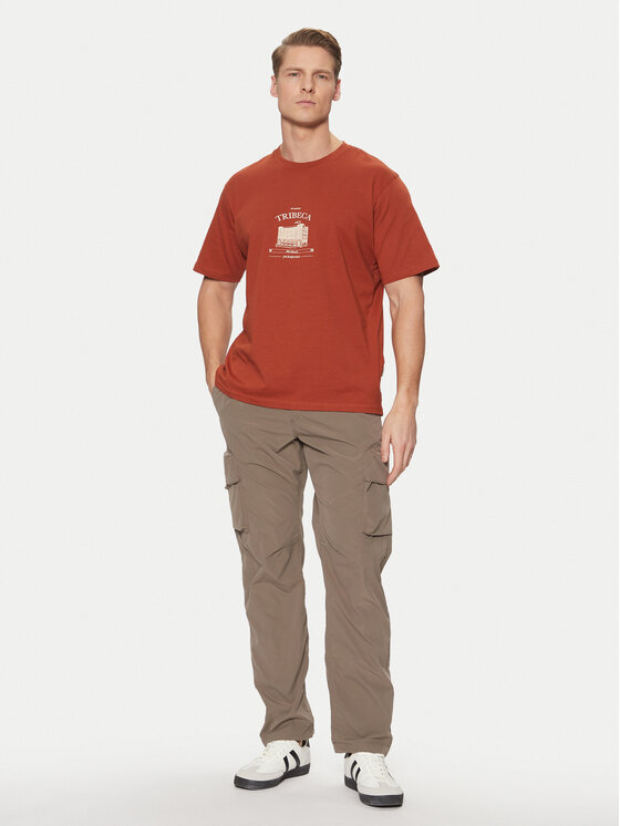 Jack&Jones Jack&Jones Hlače iz tkanine Kane 12269391 Rjava Relaxed Fit