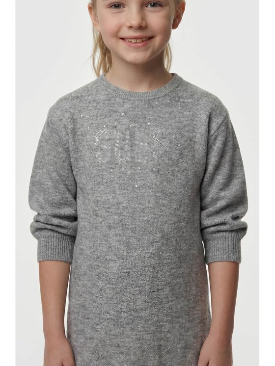 Guess Kids Guess Kids Každodenní šaty 180605 Šedá Classic Fit