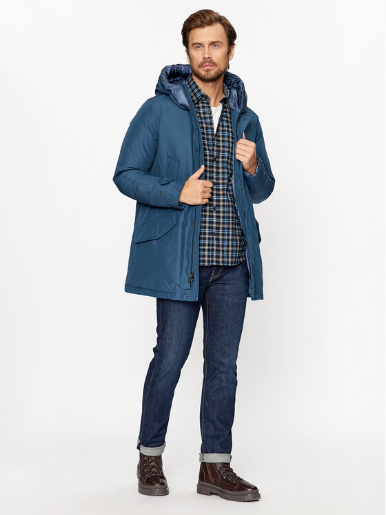 Woolrich Woolrich Pūkinė striukė Polar CFWOOU0487MRUT0001 Tamsiai mėlyna Regular Fit