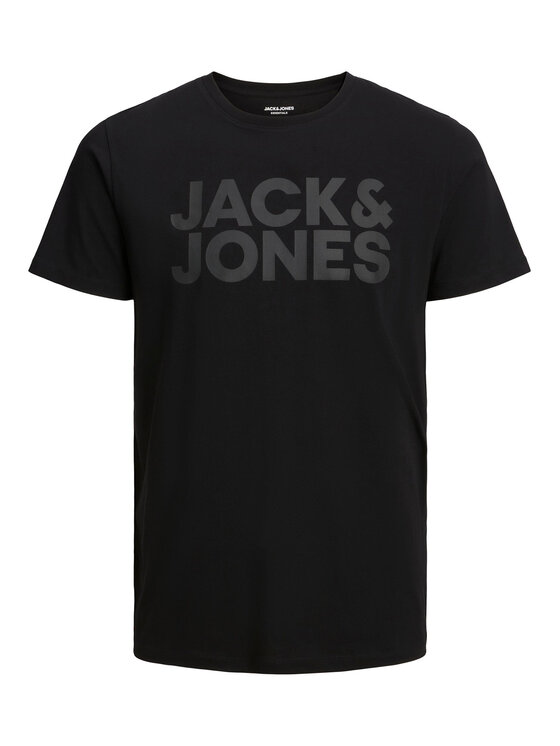 Jack & Jones Jack & Jones T-Shirt Corp 12151955 Czarny Standard Fit