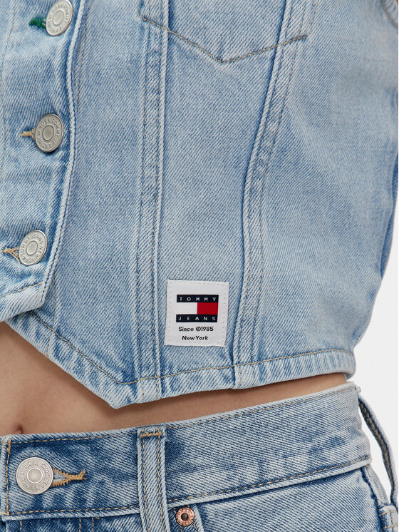 Tommy Jeans Tommy Jeans Mellény DW0DW17684 Kék Regular Fit