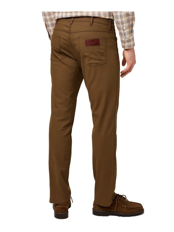 Wrangler Wrangler Spodnie materiałowe 112371571 Brązowy Straight Leg