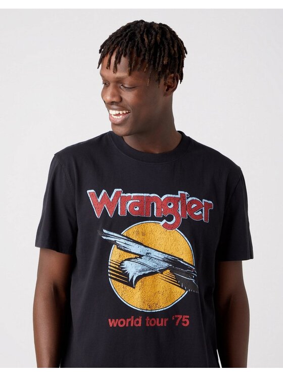 Wrangler Wrangler T-shirt EAGLE TEE Grigio Regular Fit