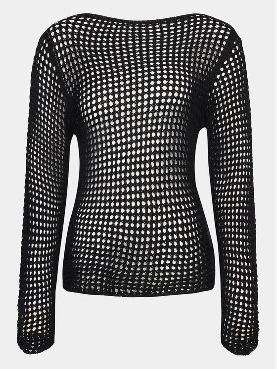 BDG Urban Outfitters BDG Urban Outfitters Megztinis Lattice 77097871 Juoda Regular Fit