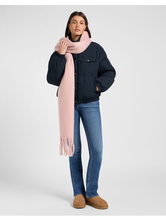 Lee Lee Kurtka przejściowa RIDER PUFFER JACKET Czarny Relaxed Fit