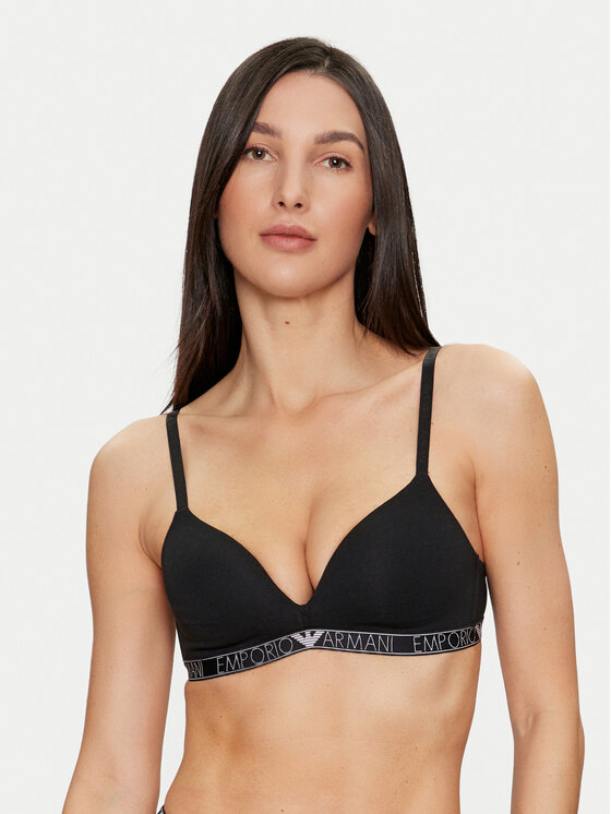 Emporio Armani Underwear Podprsenka bez kostíc 164410 4R223 00020 Čierna