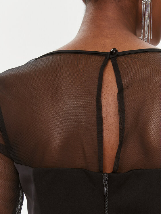 Rinascimento Rinascimento Blusa CFC0116823003 Nero Slim Fit
