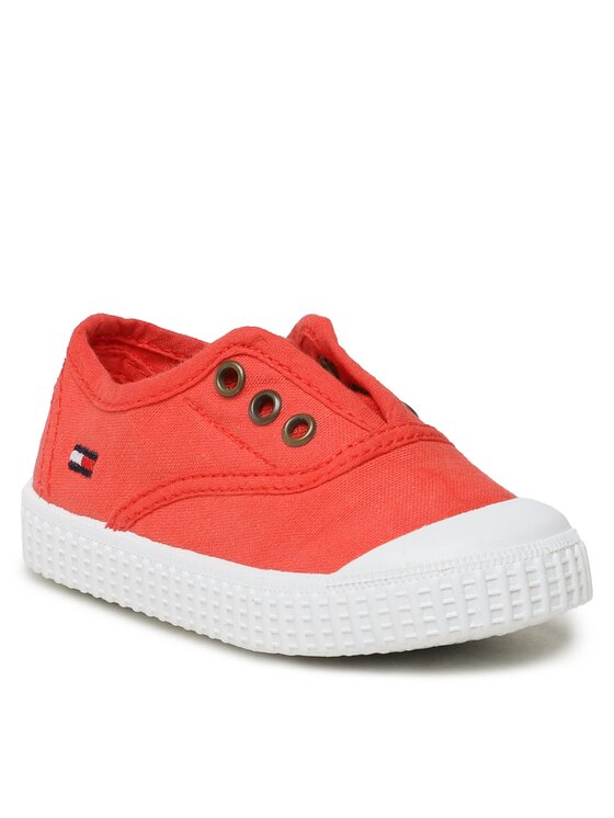 Tommy Hilfiger Tommy Hilfiger Sportbačiai Low Cut Easy - On Sneaker T1X9-32824-0890 M Raudona