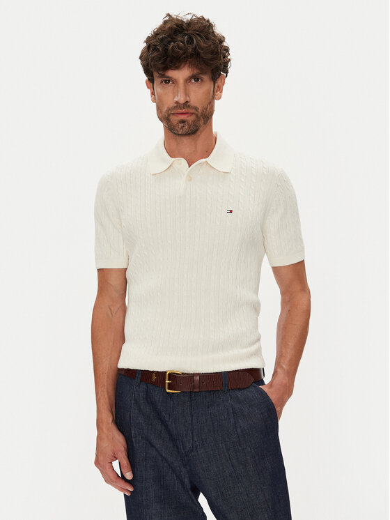 Tommy Hilfiger Tommy Hilfiger Polo marškinėliai MW0MW40701 Smėlio Regular Fit