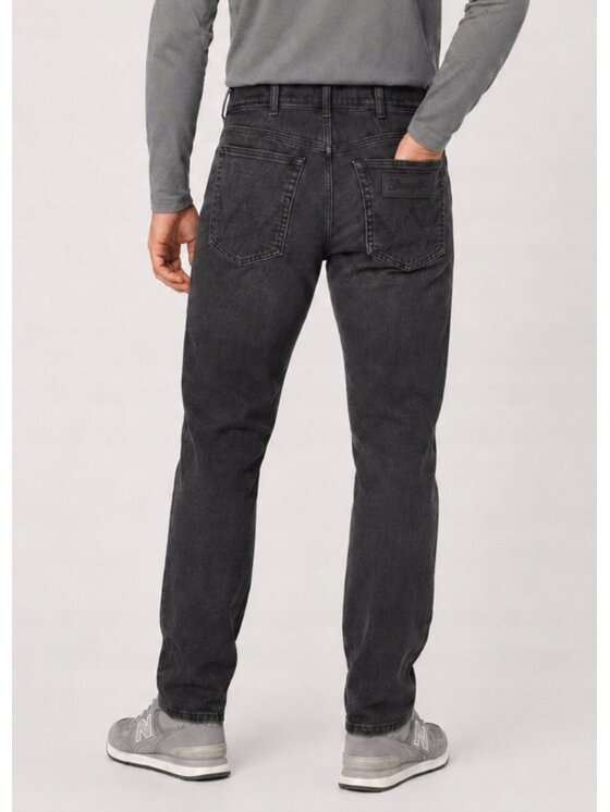 Wrangler Wrangler Jeansy Texas Slim Czarny Slim Fit