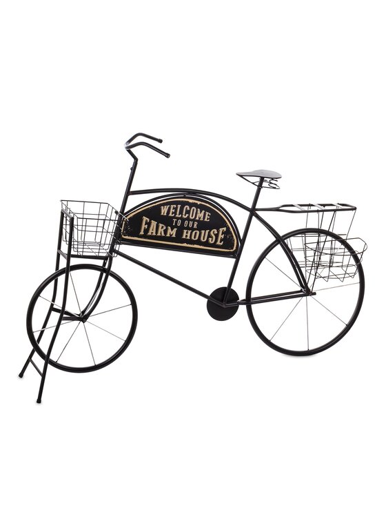 MIAhome MIAhome Kwietnik metalowy 87,5x130x38 cm BASIKAL Czarny