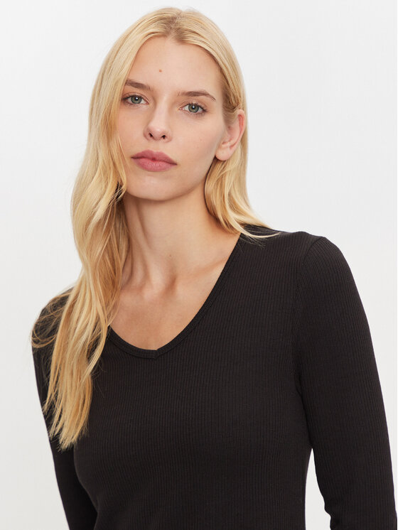 Calvin Klein Jeans Calvin Klein Jeans Плетена рокля J20J224165 Черен Slim Fit