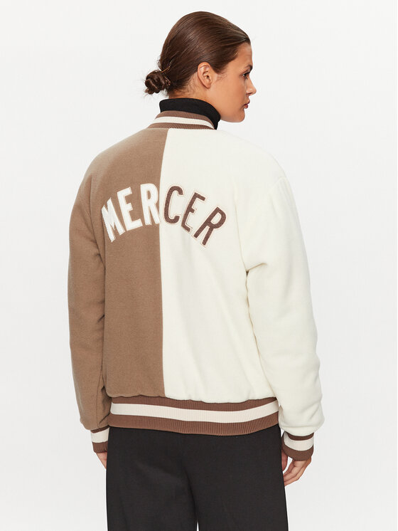 Mercer Amsterdam Mercer Amsterdam Kurtka bomber Unisex The All Out Varsity MEAP231007 Beżowy Regular Fit