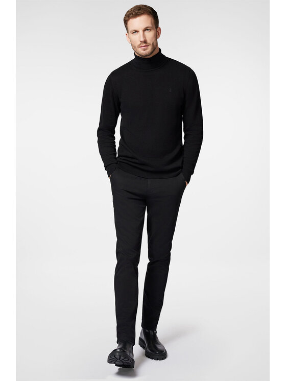 Próchnik Próchnik Chinosy PM2 SP082223000008 Czarny Slim Fit