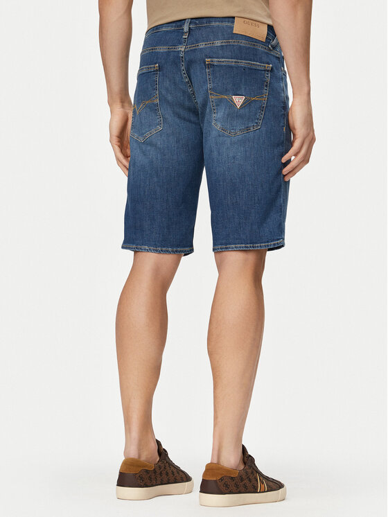 Guess Guess Дънкови шорти M6GD01 D0756 Син Regular Fit