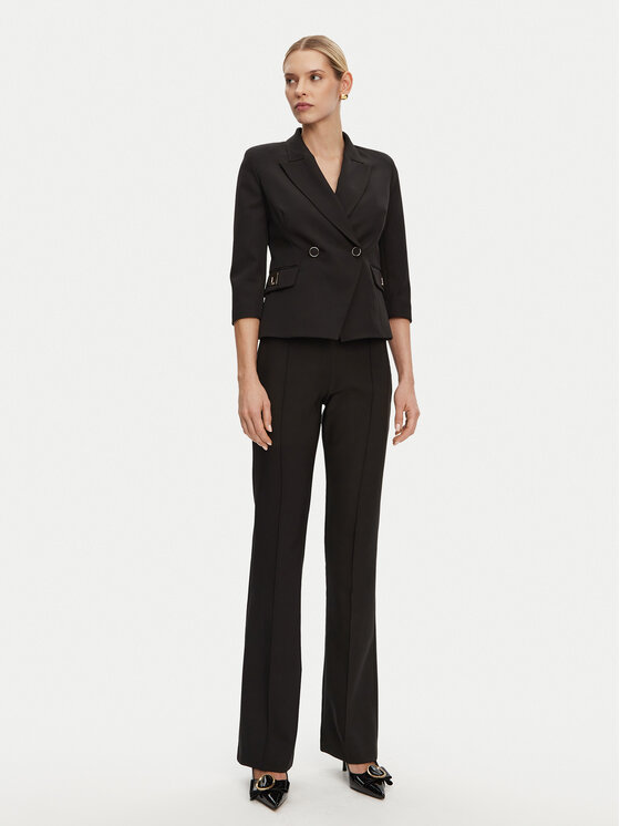 Artigli Artigli Spodnie materiałowe ACPA000912 Czarny Regular Fit