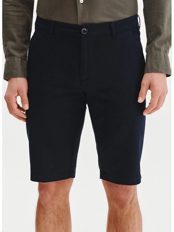 Pako Lorente Pako Lorente Szorty materiałowe P25SB-WS-005 Granatowy Classic Fit