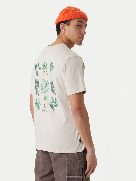 Element Element T-shirt Bigfoot Trees ELYZT00585 Écru Regular Fit