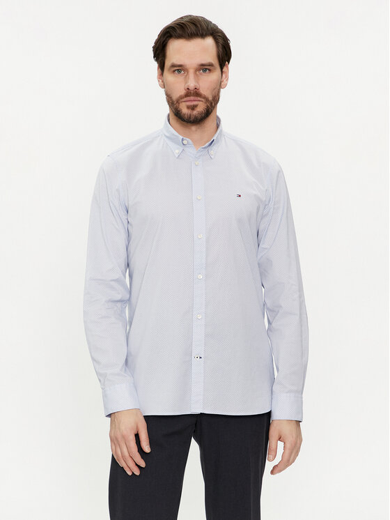 Tommy Hilfiger Tommy Hilfiger Marškiniai MW0MW33762 Žydra Regular Fit