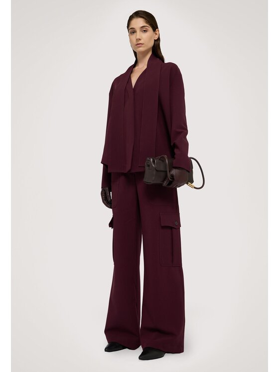 Trussardi Trussardi Pantaloni di tessuto P234A102425N036 Bordeaux Regular Fit