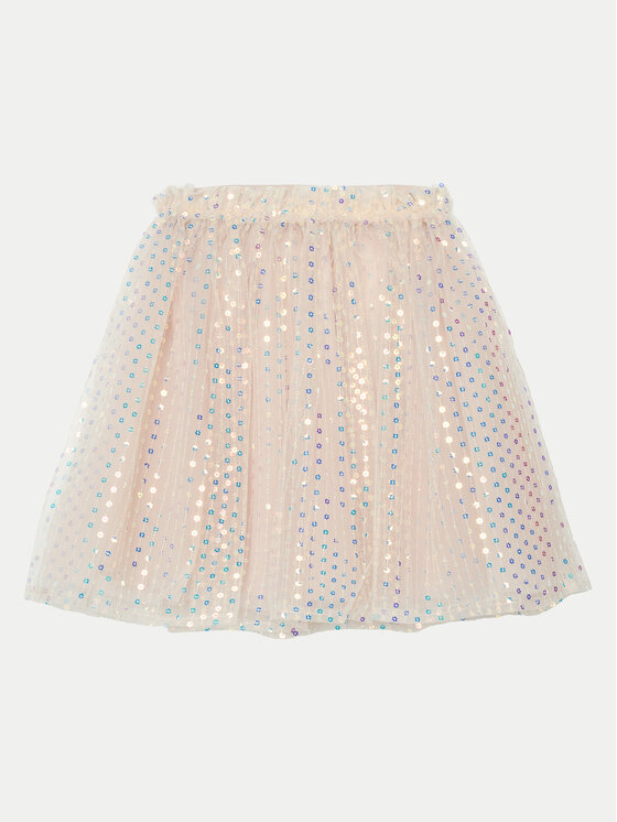 Guess fustă din tulle J5RD01 KCLO0 Roz Regular Fit