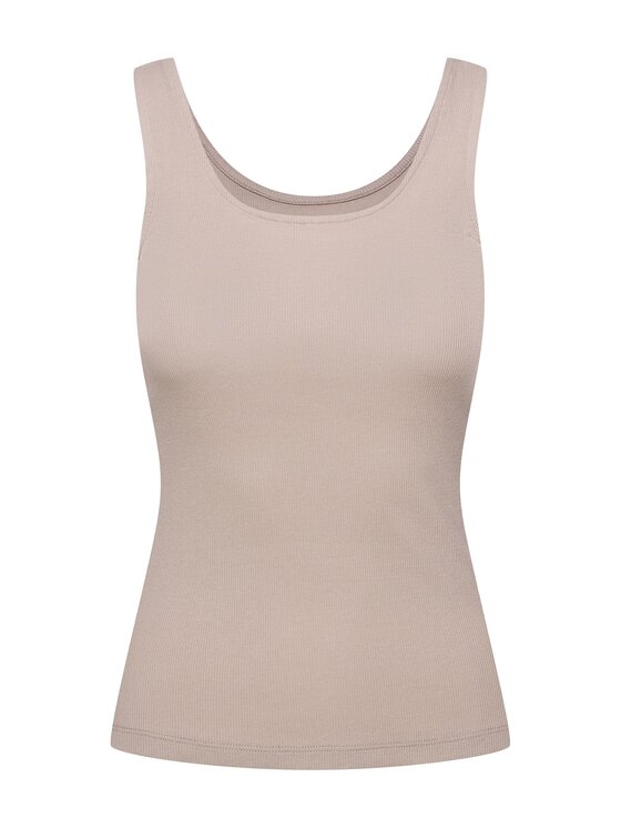 Esotiq Esotiq Podkoszulek 42436 Beżowy Regular Fit