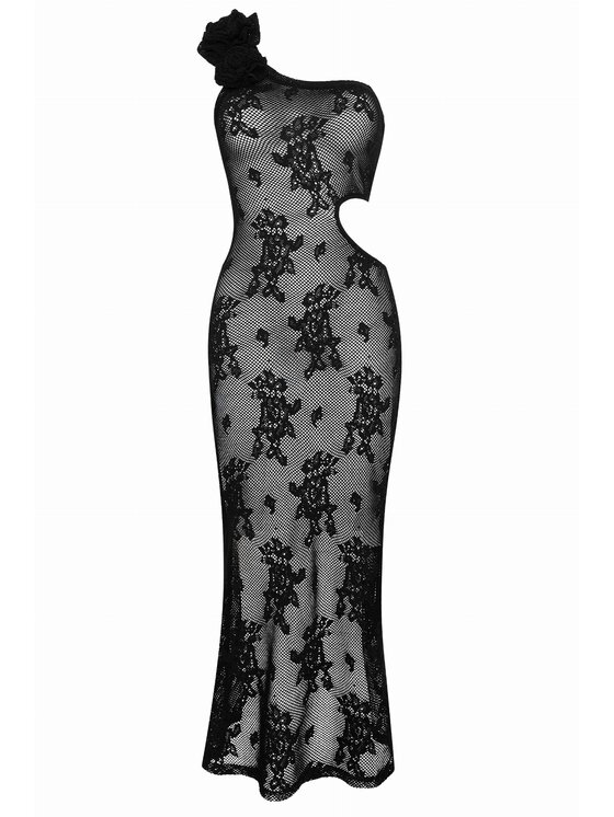 Magda Matyja Magda Matyja Sukienka dzianinowa Solange Dress Czarny Slim Fit