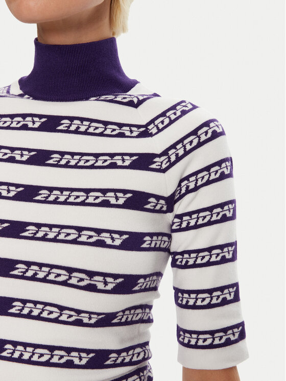 2NDDAY 2NDDAY Pulover Matt 2245345404 Albastru Slim Fit