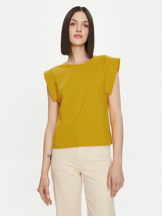 United Colors Of Benetton United Colors Of Benetton Särkpluus 3BL0D1077 Kollane Regular Fit