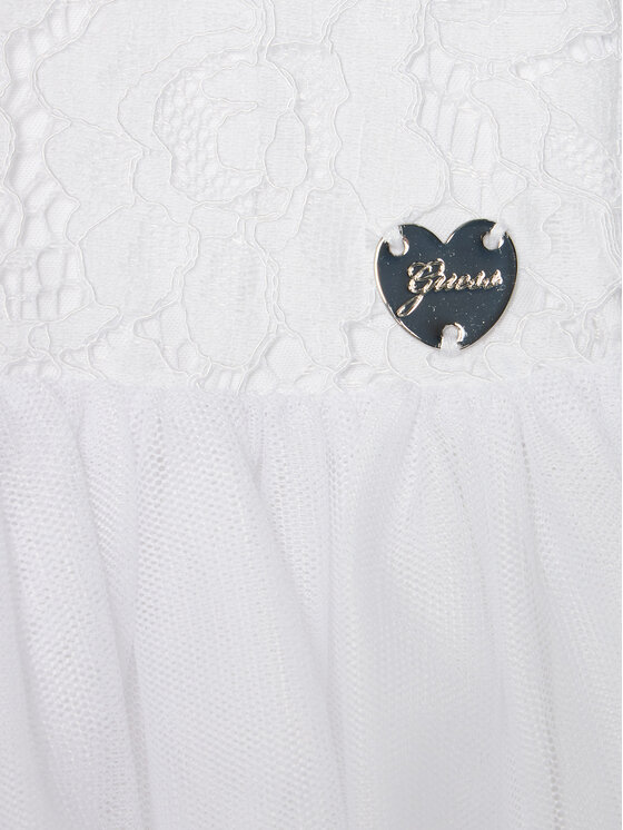 Guess Guess Elegantní šaty A4RK01 WFYM0 Bílá Regular Fit