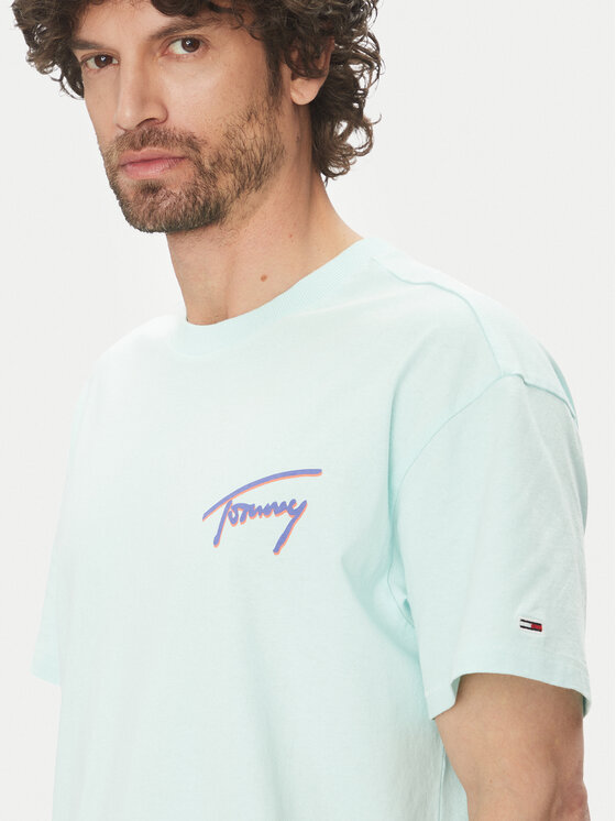 Tommy Jeans Tommy Jeans Majica Faded Graphic DM0DM20768 Zelena Relaxed Fit
