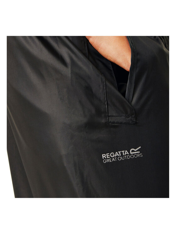 Regatta Regatta Spodnie przeciwdeszczowe RG10242 Czarny Over Fit
